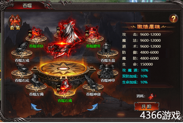 帝王霸业吞噬套装介绍